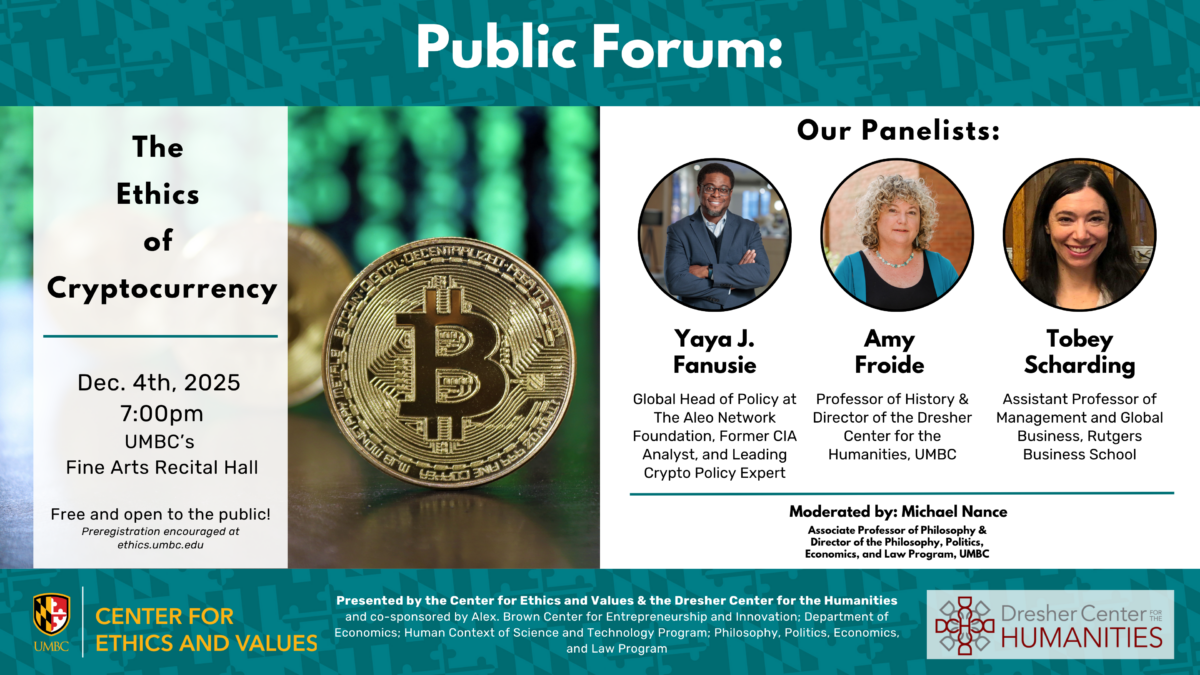 Public Forum: The Ethics of Cryptocurrency